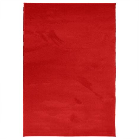 Tapis OVIEDO à poils courts rouge 160x230 cm vidaXL (1/6)
