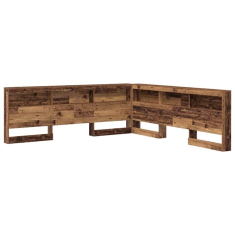 Tête de lit de rangement Bois ancien 180 cm Bois d'ingénierie vidaXL