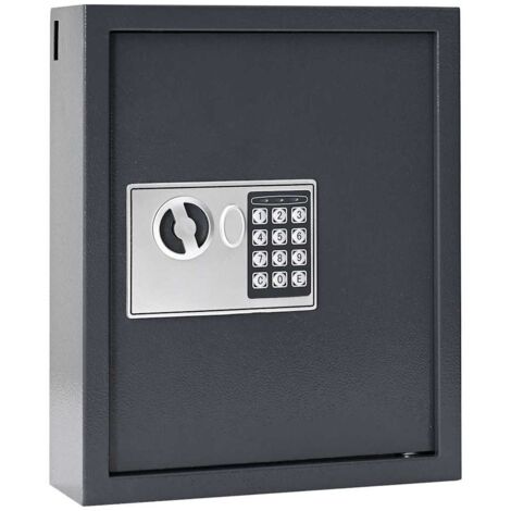 Coffre-fort numérique Gris 30 x 10 x 36,5 cm Acier vidaXL (1/5)