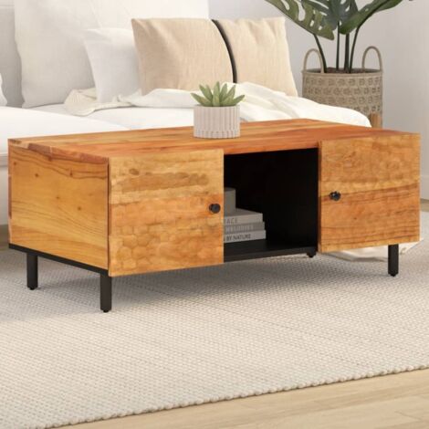 Table basse 100x54x40 cm bois massif d'acacia vidaXL (1/5)
