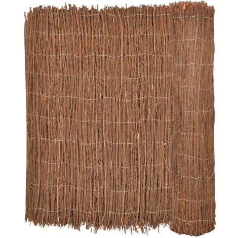 Vidaxl – Clôture en broussaille 400 x 100 cm – Résistante aux intempéries – Aspect naturel pour séparation de jardin – Écran solaire et brise-vent (1/5)