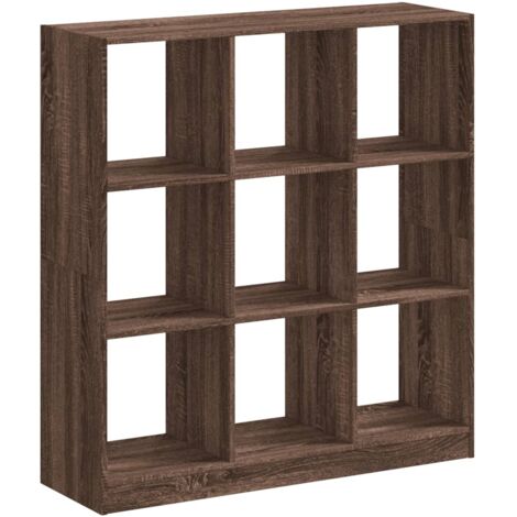 Bibliothèque chêne marron 102x32x108 cm bois d'ingénierie vidaXL (1/6)