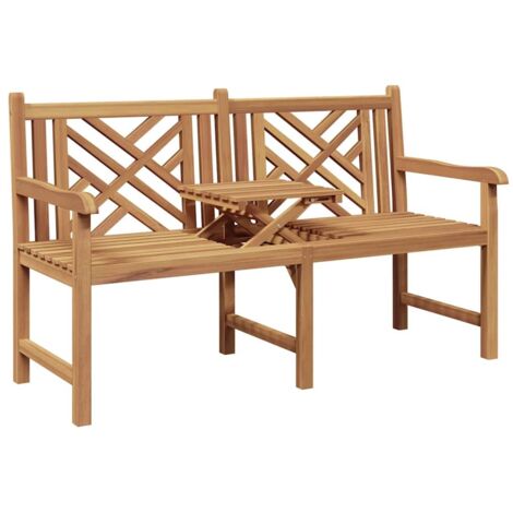 banc Autre Marron 150 x 60 x 90 cm Bois de teck solide vidaXL (1/5)