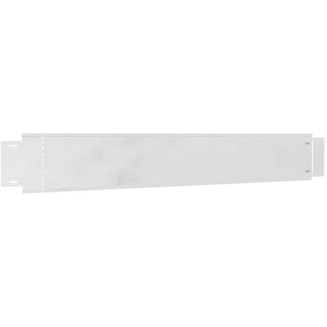 Bordure de Pelouse 10 pcs Gris 14 x 100 cm Acier vidaXL (1/5)