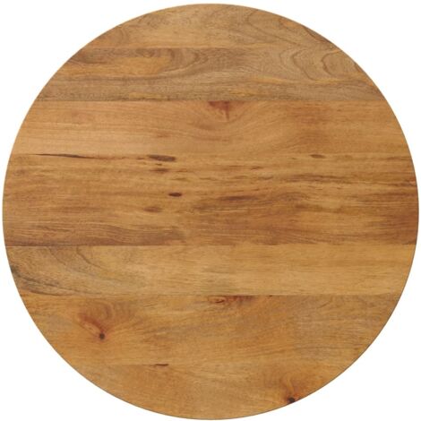 Dessus de table Ø 80x2,5 cm rond bois de manguier massif vidaXL