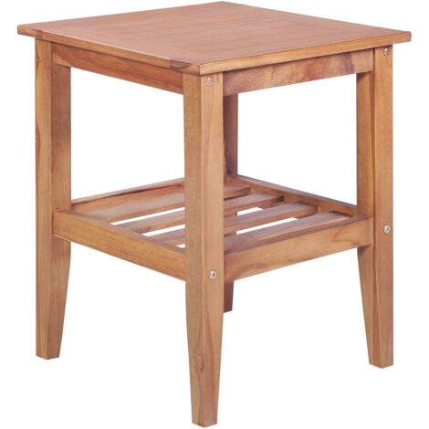 Table basse 40x40x50 cm Carrée Teck solide vidaXL (1/5)