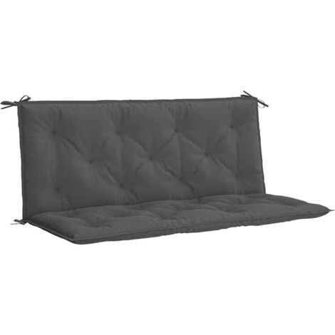 Vidaxl – Coussin palette anthracite 120 x 50 x 7 cm – Tissu Oxford imperméable – Rembourrage en fibre creuse pour confort optimal (1/10)