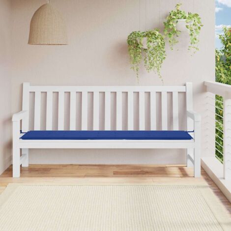Coussin de banc de jardin bleu royal 200x50x4 cm tissu oxford vidaXL