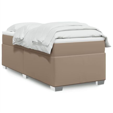 Sommier à lattes de lit avec matelas Cappuccino 80x200 cm vidaXL (1/5)