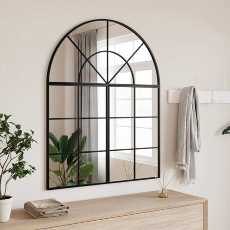 Miroir mural noir 80x100 cm arche fer vidaXL273762 (1/5)
