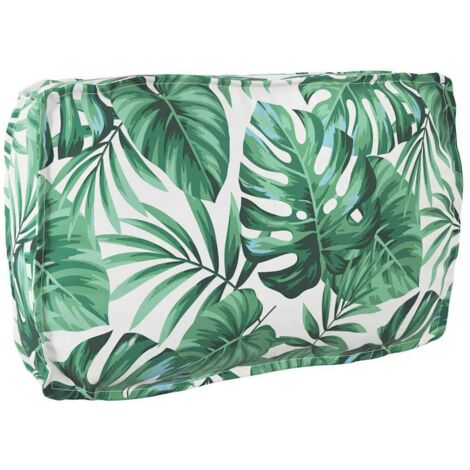 Coussin pour dossier de palette Floral Motif de feuille vidaXL (1/5)