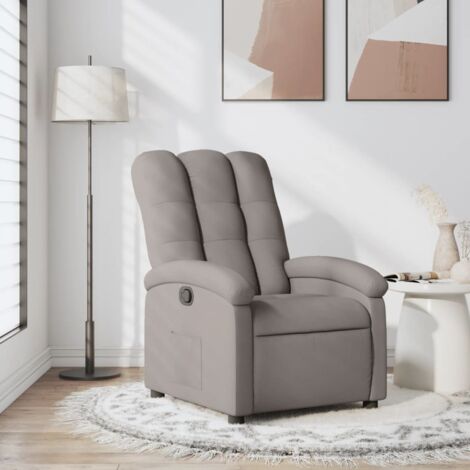 vidaXL Fauteuil inclinable Taupe Tissu (1/5)