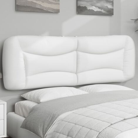Coussin de tête de lit Hvar blanc 160 cm similicuir vidaXL (1/5)
