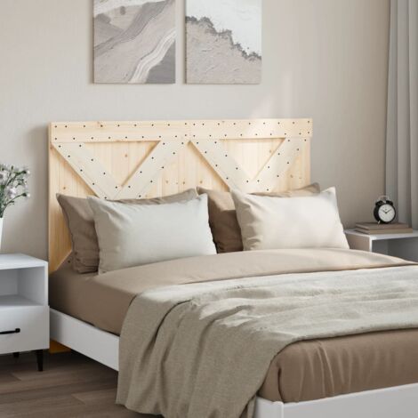 Vidaxl – Tête de lit 140x104 cm en bois massif de pin – Charme rustique – Support dorsal confortable – Assemblage requis