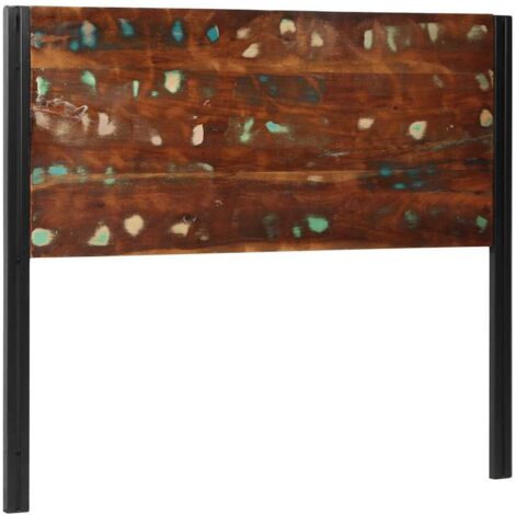Tête de lit 120 cm bois massif récupéré et fer vidaXL (1/5)