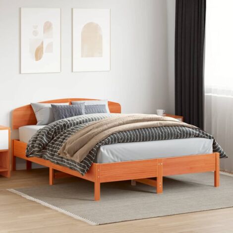 Tête de lit cire marron 160 cm bois massif de pin vidaXL (1/5)