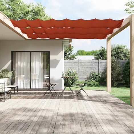 Auvent vertical Terre cuite 140x600 cm Tissu oxford vidaXL (1/5)