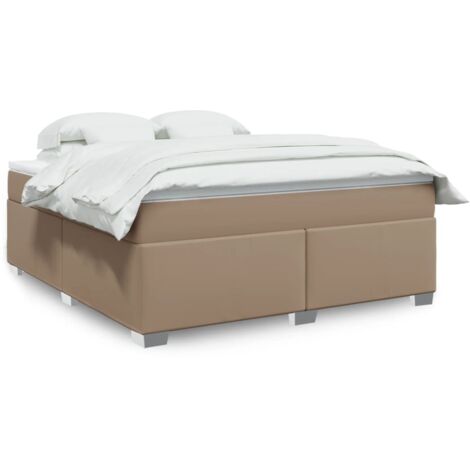 Sommier à lattes de lit avec matelas Cappuccino 180x200 cm vidaXL (1/5)