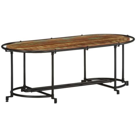 Table basse 110x55x40 cm bois massif de récupération vidaXL (1/5)