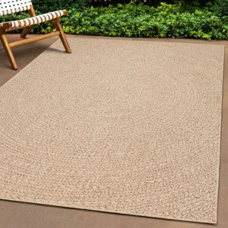 Vidaxl – Tapis kilim aspect jute 100x200 cm – 100% polypropylène – Résistant aux UV – Pour intérieur et extérieur
