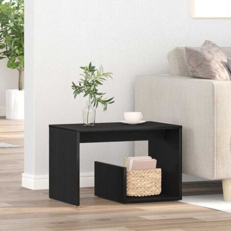 Table d'appoint Chêne noir 59 x 36 x 38 cm Bois d'ingénierie vidaXL