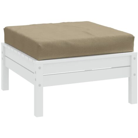 Coussin de palette taupe mélangé 60x60x9,5 cm tissu vidaXL