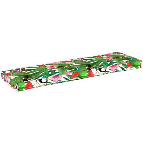 Coussin Floral Multicolore 140 x 40 x 8 cm Tissu Oxford vidaXL