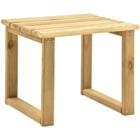 Vidaxl – Table de jardin en bois de pin imprégné 30x30x26 cm – Imputrescible et durable – Pour usage extérieur – Assemblage requis (1/5)
