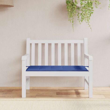 Coussin de banc de jardin bleu royal 120x50x4 cm tissu oxford vidaXL