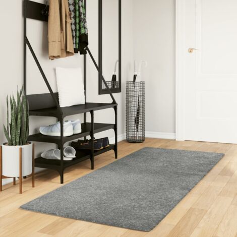 Tapis shaggy PAMPLONA poils longs moderne vert 80x200 cm vidaXL (1/5)