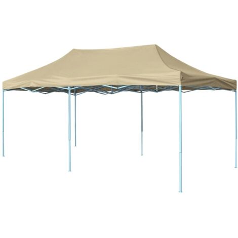 Vidaxl – Tente pliable 3 x 6 m – Toit en oxford 600D imperméable et anti-UV – Structure en acier enduit de poudre – 6 cordes et 12 piquets inclus (1/9)