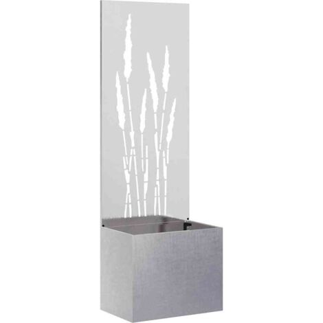 Écran de confidentialité de jardin Fretwork Argent 50 x 140 cm vidaXL