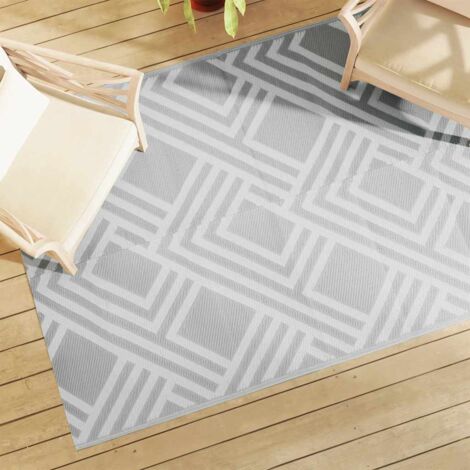 vidaXL Tapis d'extérieur ARAKIL gris 140 x 200 cm PP (1/5)