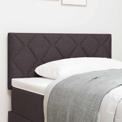 Tête de lit avec des lumières à LED Marron 100 cm tissu vidaXL (1/5)