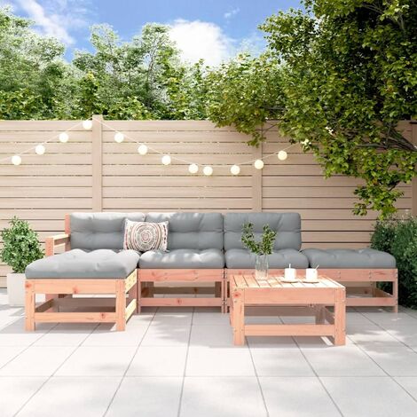 vidaXL Salon de jardin 6 pcs bois massif douglas (1/5)