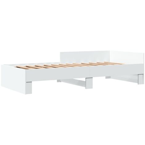 Cadre de lit sans matelas blanc 90x200 cm bois d'ingénierie vidaXL