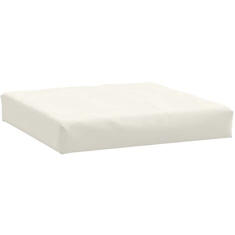 Coussin de palette crème mélangé 60x60x9,5 cm tissu vidaXL