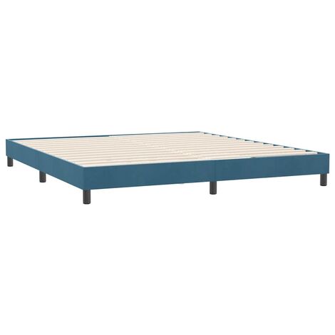 Sommier à lattes de lit sans matelas 180x210 cm velours vidaXL