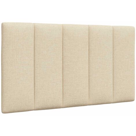 Coussin de tête de lit Hanko crème 90 cm tissu vidaXL