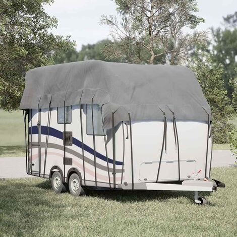 vidaXL Housse de toit de caravane gris tissu non tissé (1/5)