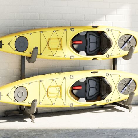 Porte-kayak pour 2 kayaks 250x57x127,5 cm acier (1/5)