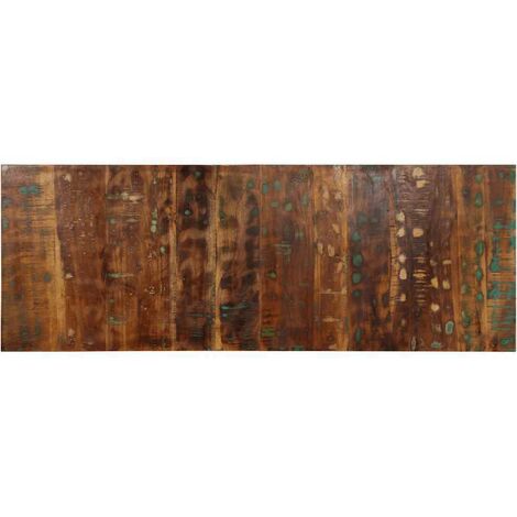 Vidaxl – Tête de lit multicolore 140 cm en bois massif de récupération – Design industriel – Excellent soutien – Fixation murale pour petits espaces