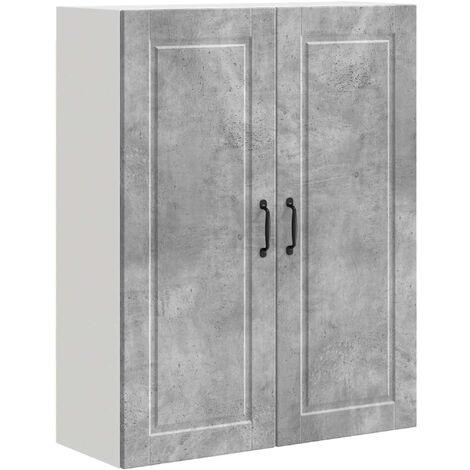 vidaXL Meuble mural PORTO Gris béton 80 x 31 x 100 cm