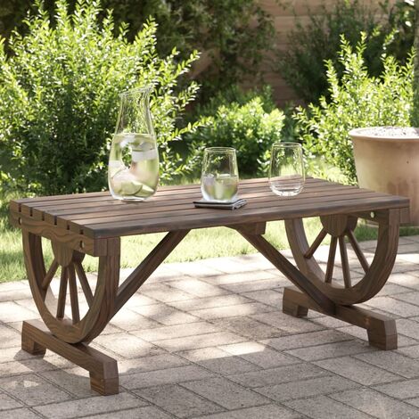 Table basse de jardin 90x50x40 cm bois de sapin massif vidaXL (1/5)
