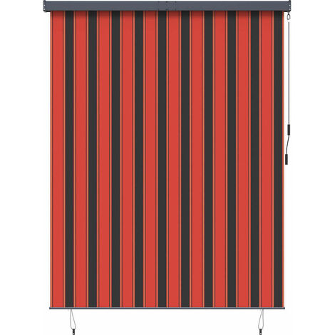 Store enrouleur Orange et marron 200 x 250 cm vidaXL