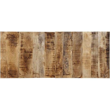 Vidaxl – Tête de lit 120 cm en bois de manguier massif – Design industriel – Excellent soutien – Fixation murale pour optimiser l'espace