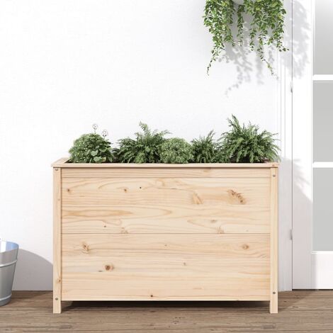Lit surélevé de jardin 119,5x40x78 cm bois de pin massif vidaXL