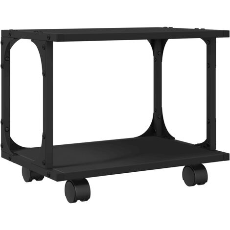 Support d'imprimante 2 niveaux noir 41x28x33,5 cm vidaXL (1/5)