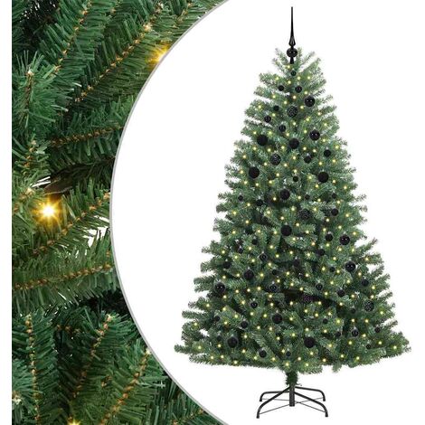 Sapin de Noël Artificiel à Branches Articulées Vert 210 cm vidaXL (1/5)