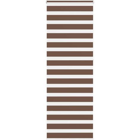 Store zèbre marron 85x230 cm largeur du tissu 80,9 cm polyester vidaXL